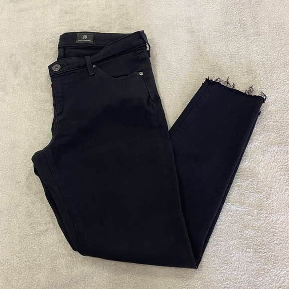 AG Black Skinny Anke Legging Jeans Size 28 - Picture 3 of 13